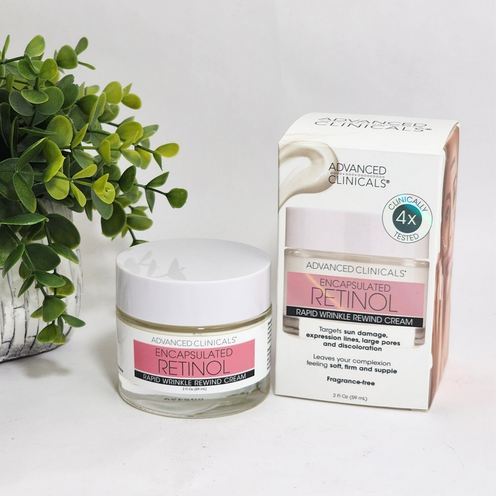 Advanced Clinicals Encapsulated Retinol Rapid Wrinkle Face Cream 2 fl oz / 59mL